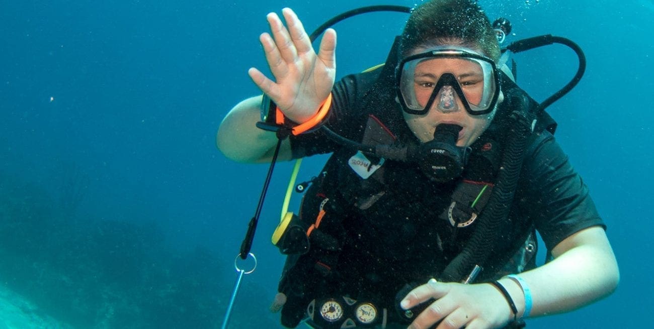 Kids Sea Camp, Dive training, special needs