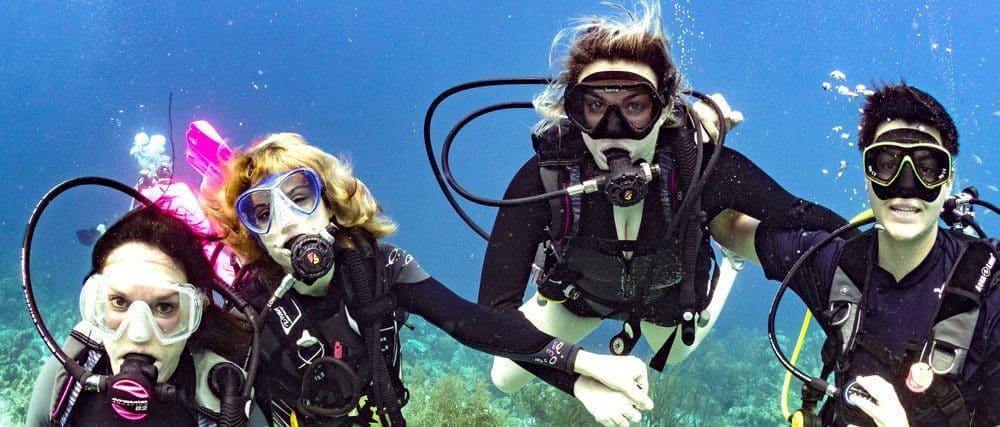 Family that dive together, kids sea camp, Margo Peyton
