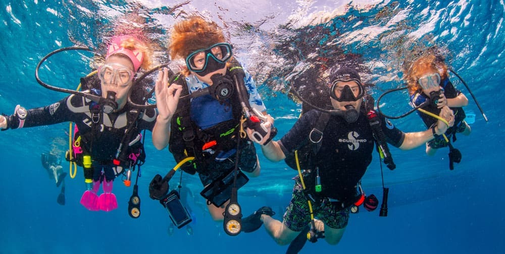 Family diving, Kids Sea Camp, diving benefits